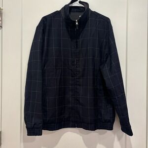 House of Carrington Legend Neville VTG Wool Windowpane Jacket Navy Mens Medium